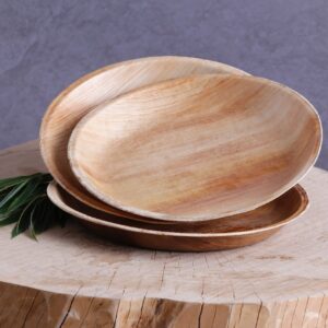 10″ Round Eco-friendly Disposable Areca Leaf Plate